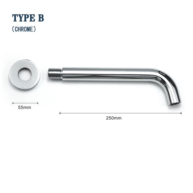 Brass Brushed Gold Mixer Faucet Wall-Mounted Round Square