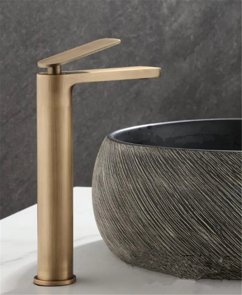 Basin Faucets Antique Bronze Bathroom Faucet & Cold