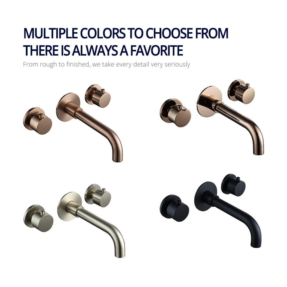 Brushed Rose Gold Basin Faucet 100 Solid Brass