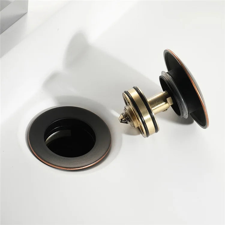 Drain Stoppe Gold Bathroom Basin Sink Pop-Up Drain