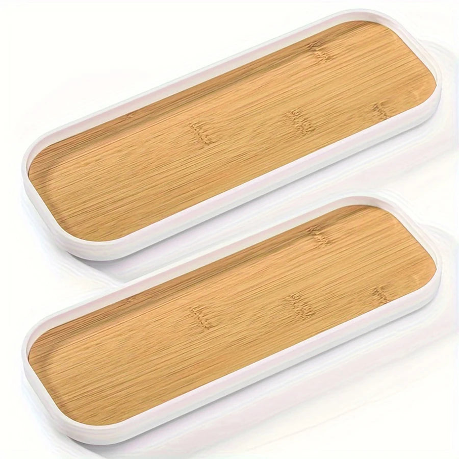 1pcs/2pcs Bathroom Vanity Tray Rectangle Bathroom Tray Counter