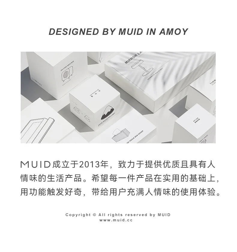 Muid Metal Mirror Desktop Led Smart Vanity Mirror