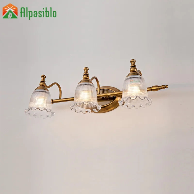 3head Mirror Front Lamp Modern Wall Light Bronze
