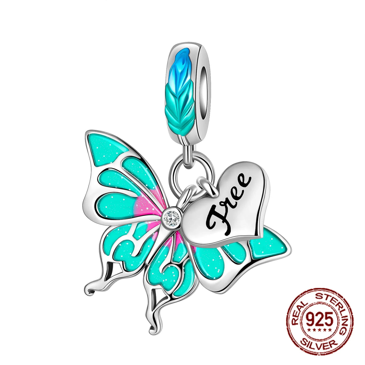 925 Sterling Silver Red Medicine Cabinet Pendant Charms