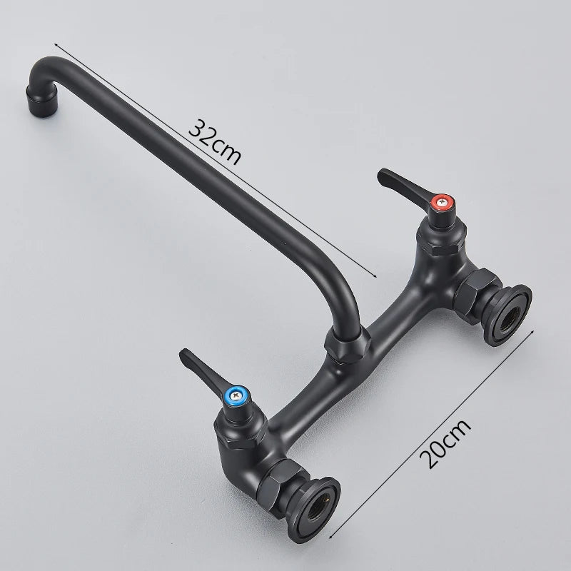 Bathroom Basin Faucet Wall Mounted 360 Degree Rotate