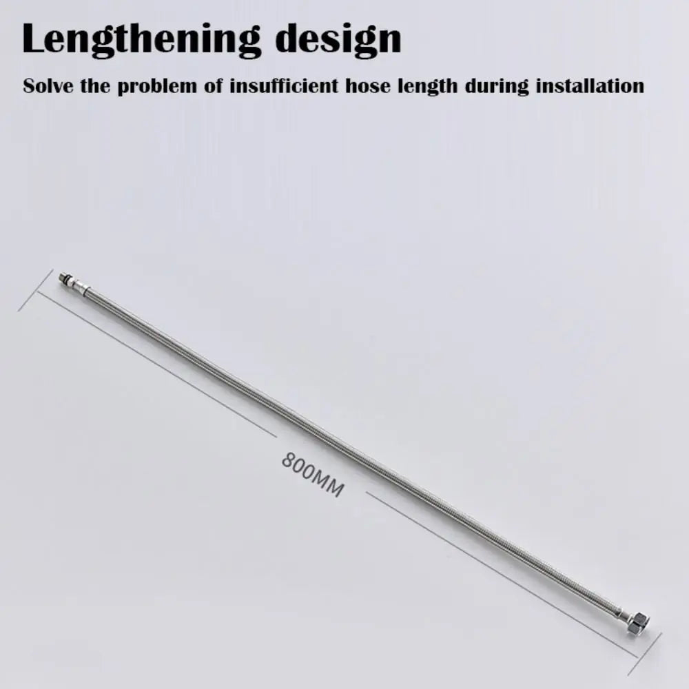 1pair Head Cold Water Inlet Pipe Stainless Steel