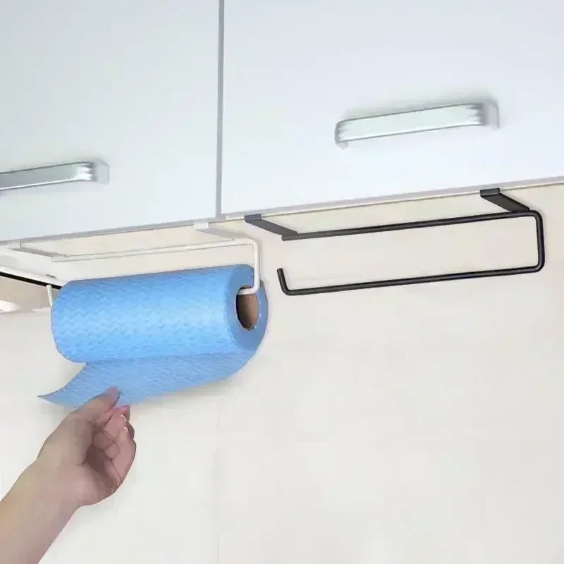 Storage White Black Toilet Shelf Paper Roll Rack