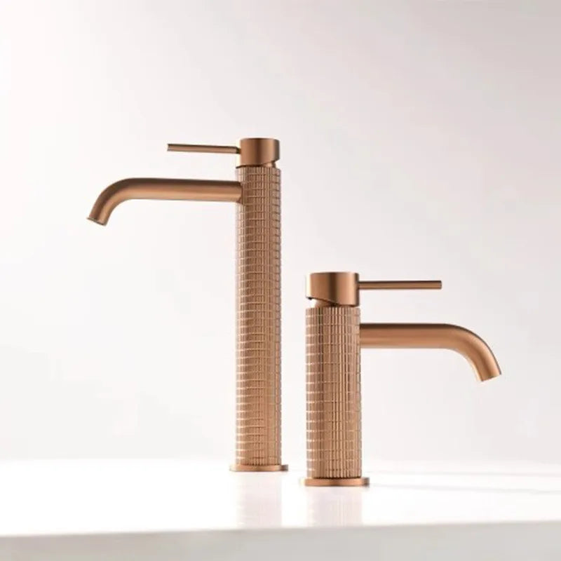 Brushed Rose Gold Bathroom Faucet Brushed Gold Basin