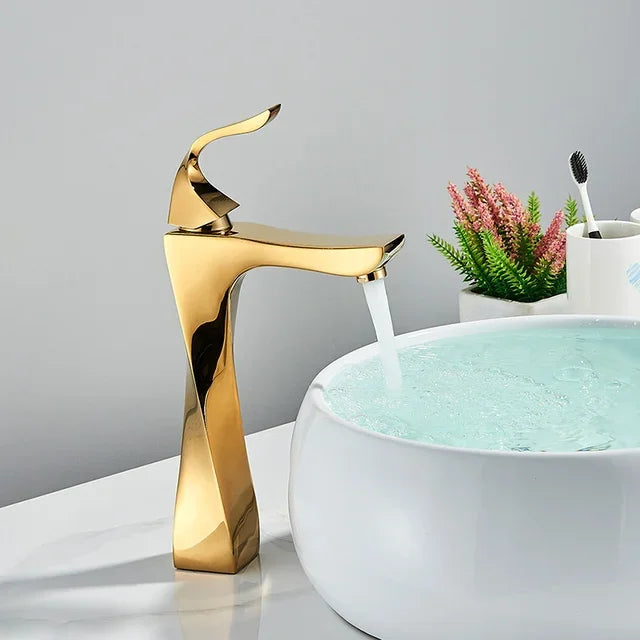 Design Basin Faucet Black Chrome Bathroom Sink Faucet