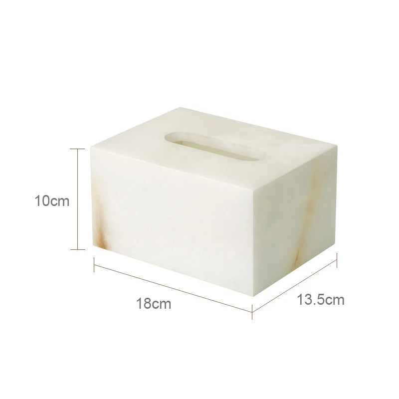 White Onyx Natural Marble Bathroom Elegant Soap Dispenser
