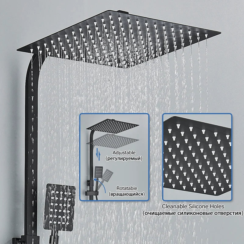 Brass Shower Faucets Bathroom Shower Mixer Crane Bidet