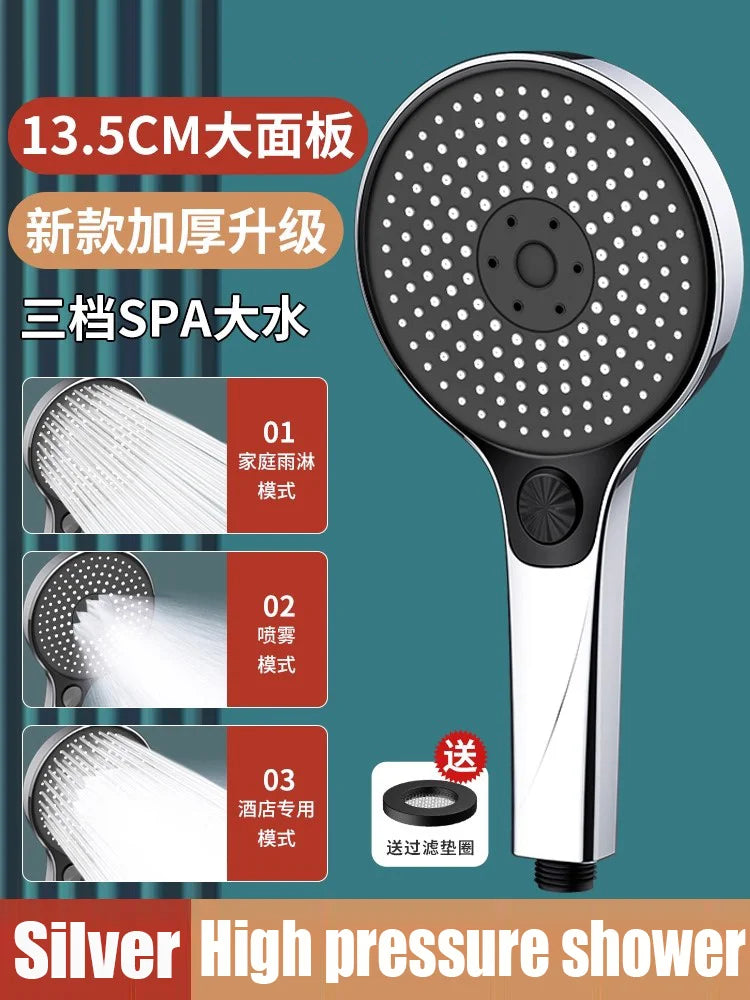 135mm Big Panel Supercharge Waterfall Shower Head Modes