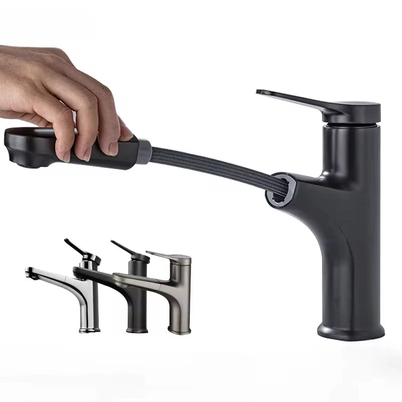 Cold Water Faucet Brass Valve Body Pull-Out Basin