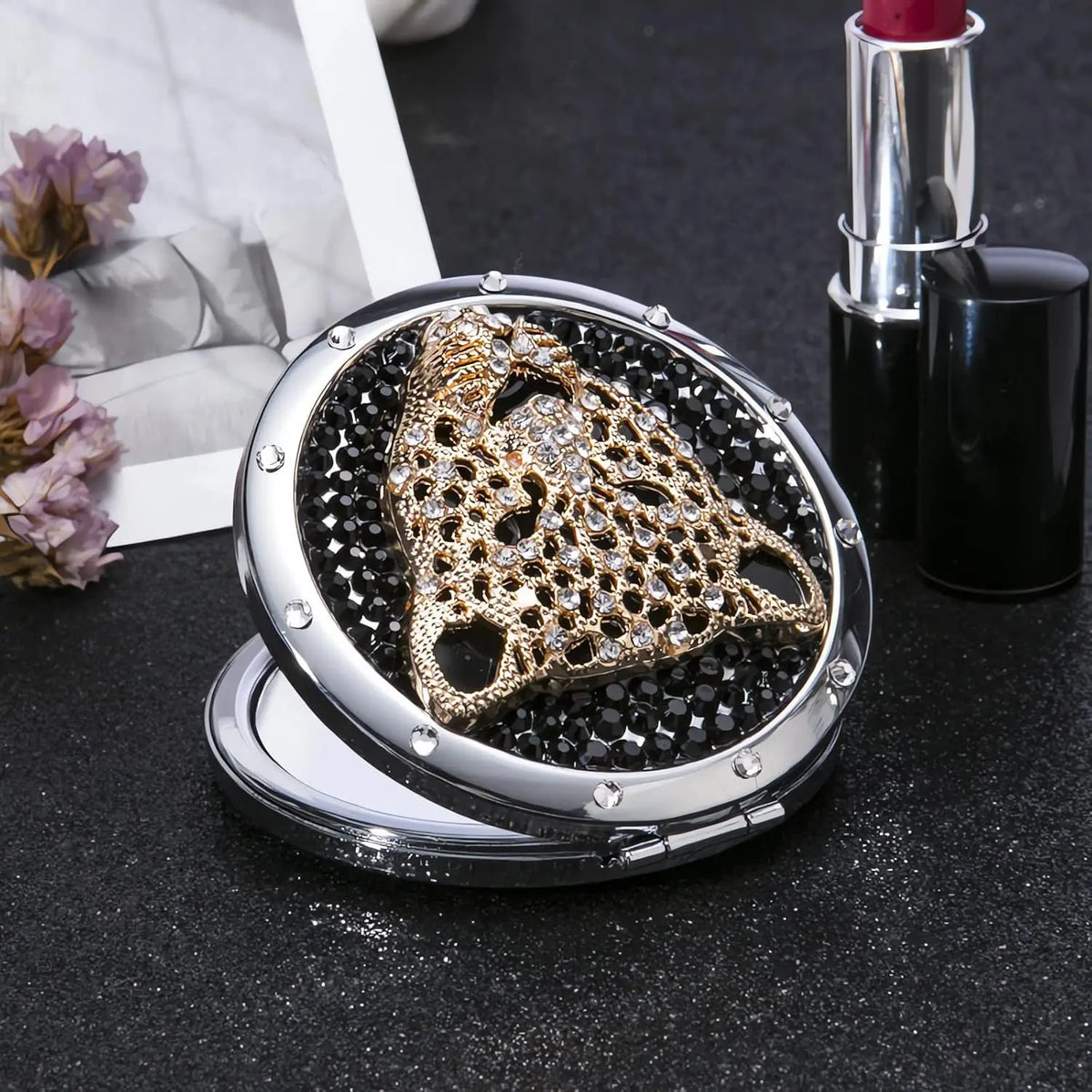 Compact Mirror 1x/2x Magnification Pocket Mirror Women 3inch