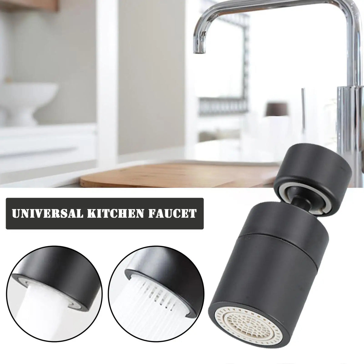 360 Rotary Faucet Spray Head Filter Washbasin Splash
