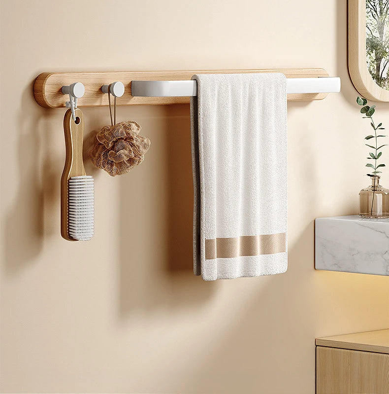 Bathroom Towel Holder Wall Mounted Towel Rack Shower