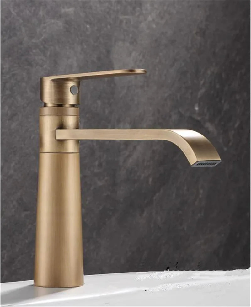Basin Faucets Antique Bronze Bathroom Faucet & Cold