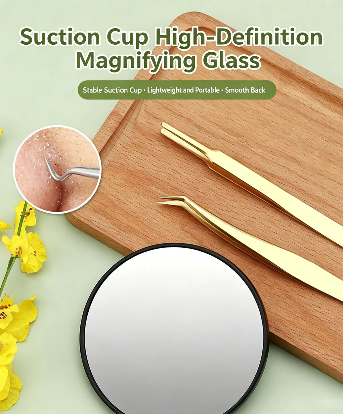 Suction Cup Magnifying Mirror 5/10/15x Makeup Mirror Blackhead