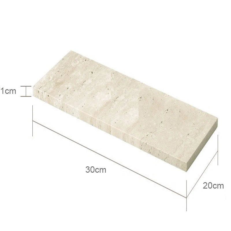 Beige Travertine Bathroom Natural Marble Soap Dispenser Reed