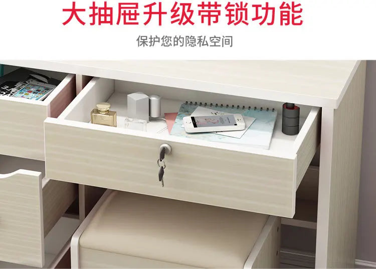 Dressing Table Small Apartment Dresser Modern Makeup Mirror