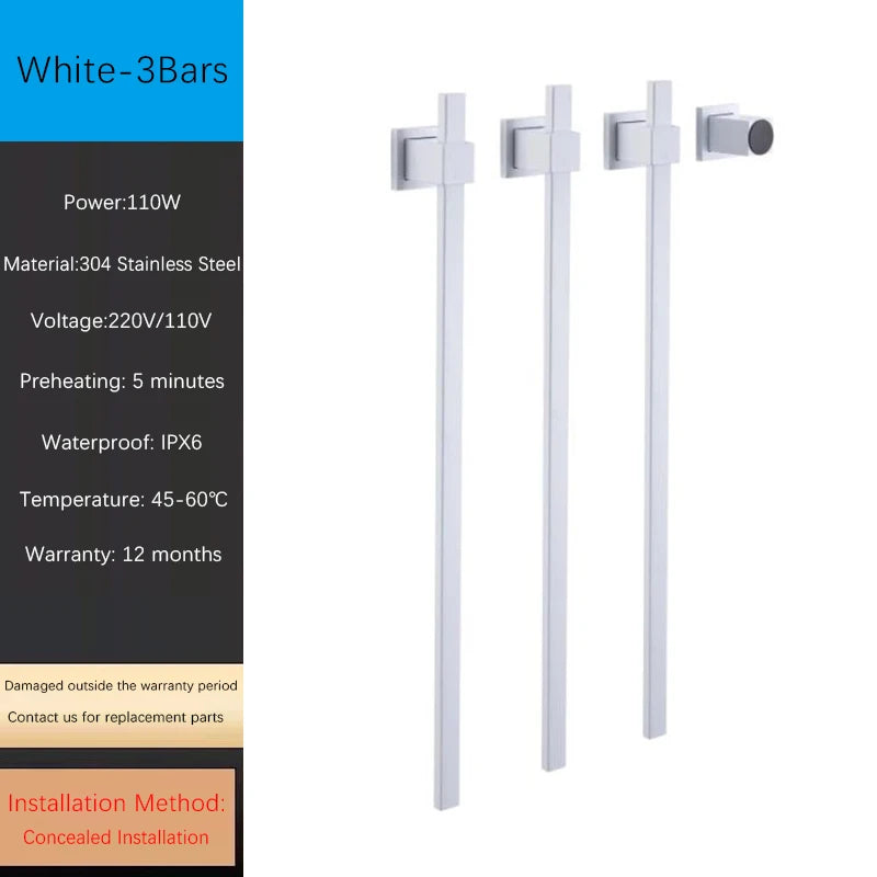 Oxg Smart Electric Heated Towel Rack Heated Bathroom