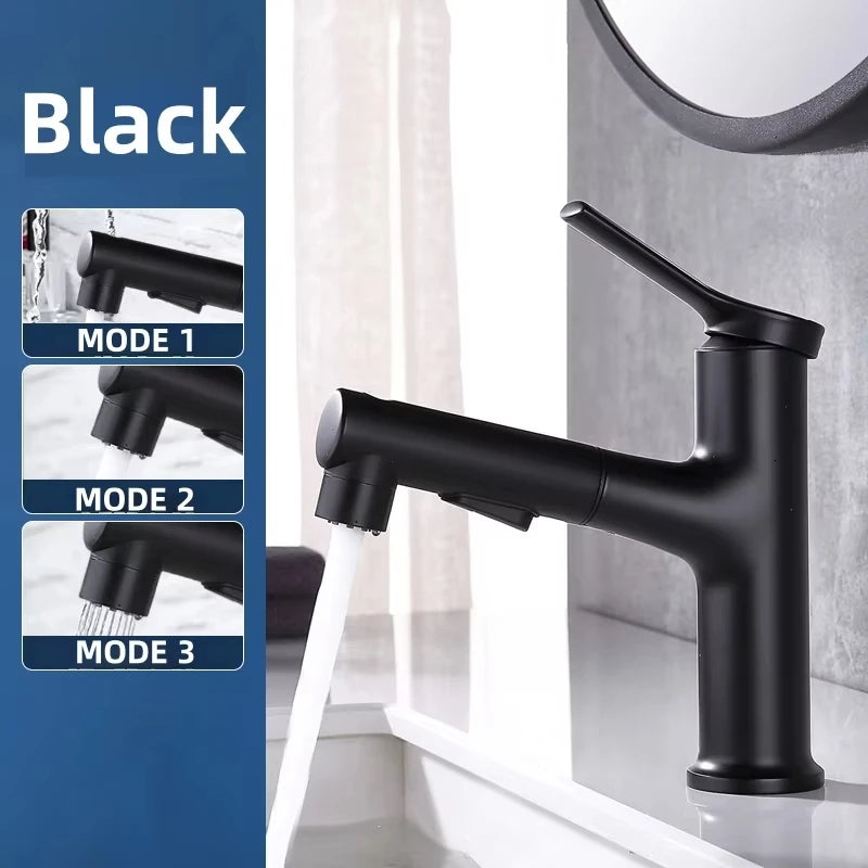 Bathroom Sink Gargle Faucet Pull-Out Faucet Cold Water
