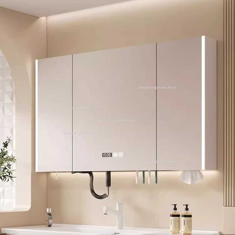 Modern Smart Bathroom Mirror Cabinet Wall-Mounted Vanity Mirror