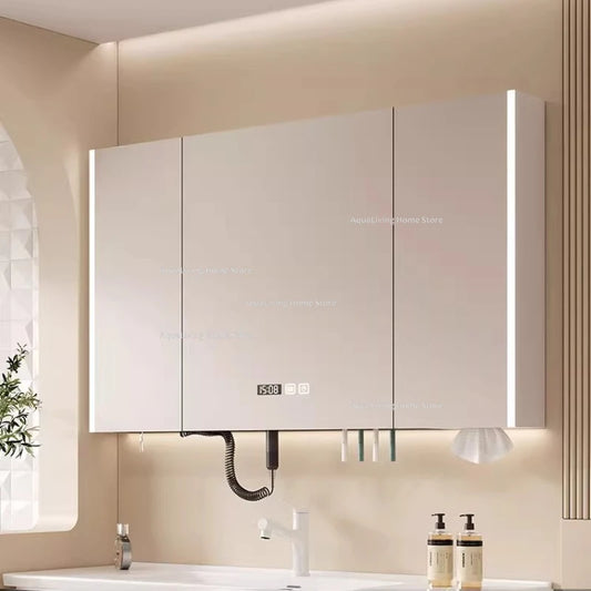 Modern Smart Bathroom Mirror Cabinet Wall-Mounted Vanity Mirror