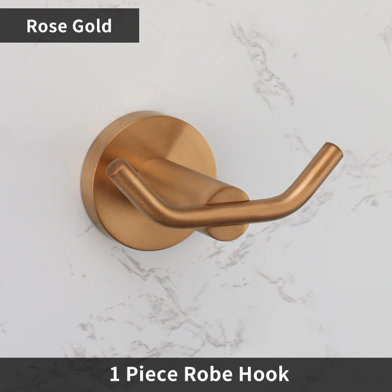 Bathroom Hardware 304 Stainless Steel Rose Gold Towel