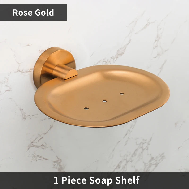 Bathroom Hardware 304 Stainless Steel Rose Gold Towel