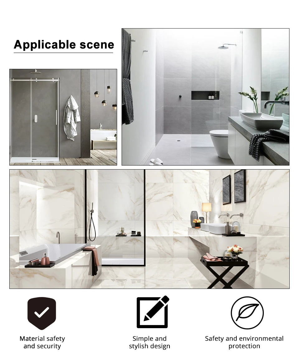 Rose Gold Thermostatic Shower Falcet Sets Wall Mount