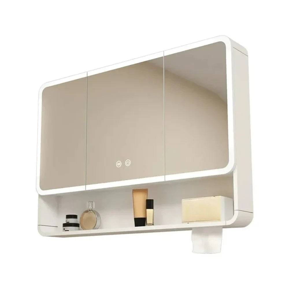 Led Bathroom Mirror Cabinet Anti Fog Wall Mounted