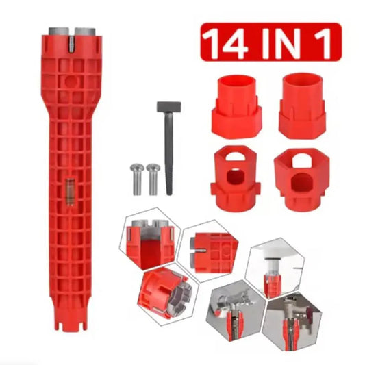 14 In Wrench Sink Faucet Sanitary Repair Double-Head