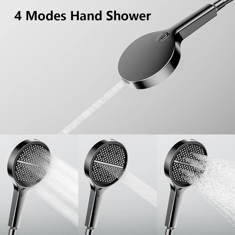 Solid Brass Bathroom Shower Faucet Luxury Bathtub Mixer