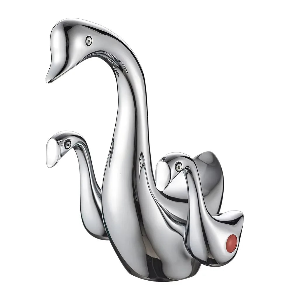 Basin Faucet Gold/Rose Gold Bathroom Sink Faucet Double