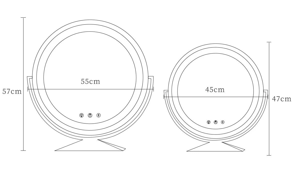 Beauty Mirror Smart Circle Internet Celebrity Bedroom Mirror