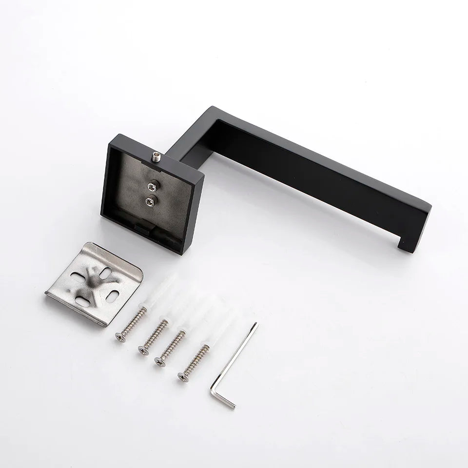 Matte Black Bathroom Hardware 304 Stainless Steel Towel