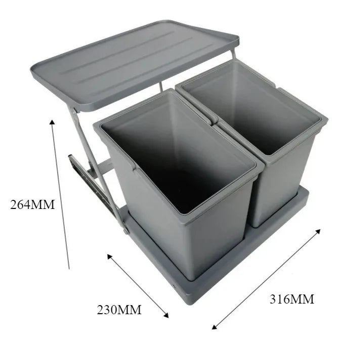 Sink Cabinet Door Connect Waste Bins Creative Waterproof