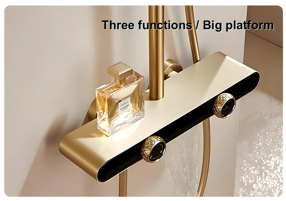 Vgx Gold Shower System Bathroom Shower Faucet 3-Way