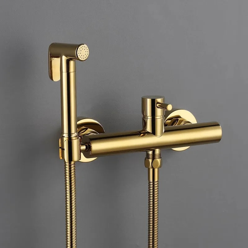 Bidet Faucet Wall Mounted Cold Total Brass Shower