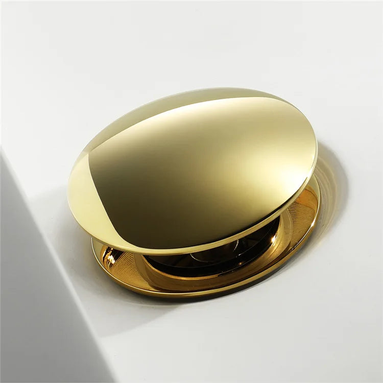 Drain Stoppe Gold Bathroom Basin Sink Pop-Up Drain