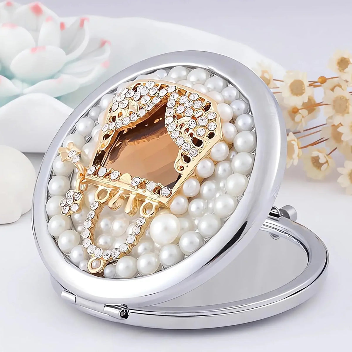 Compact Mirror 1x/2x Magnification Pocket Mirror Women 3inch