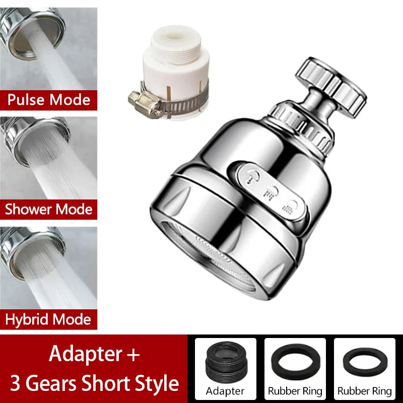 Faucet Extender 360 Degree Rotary Sink Faucet Bubbler