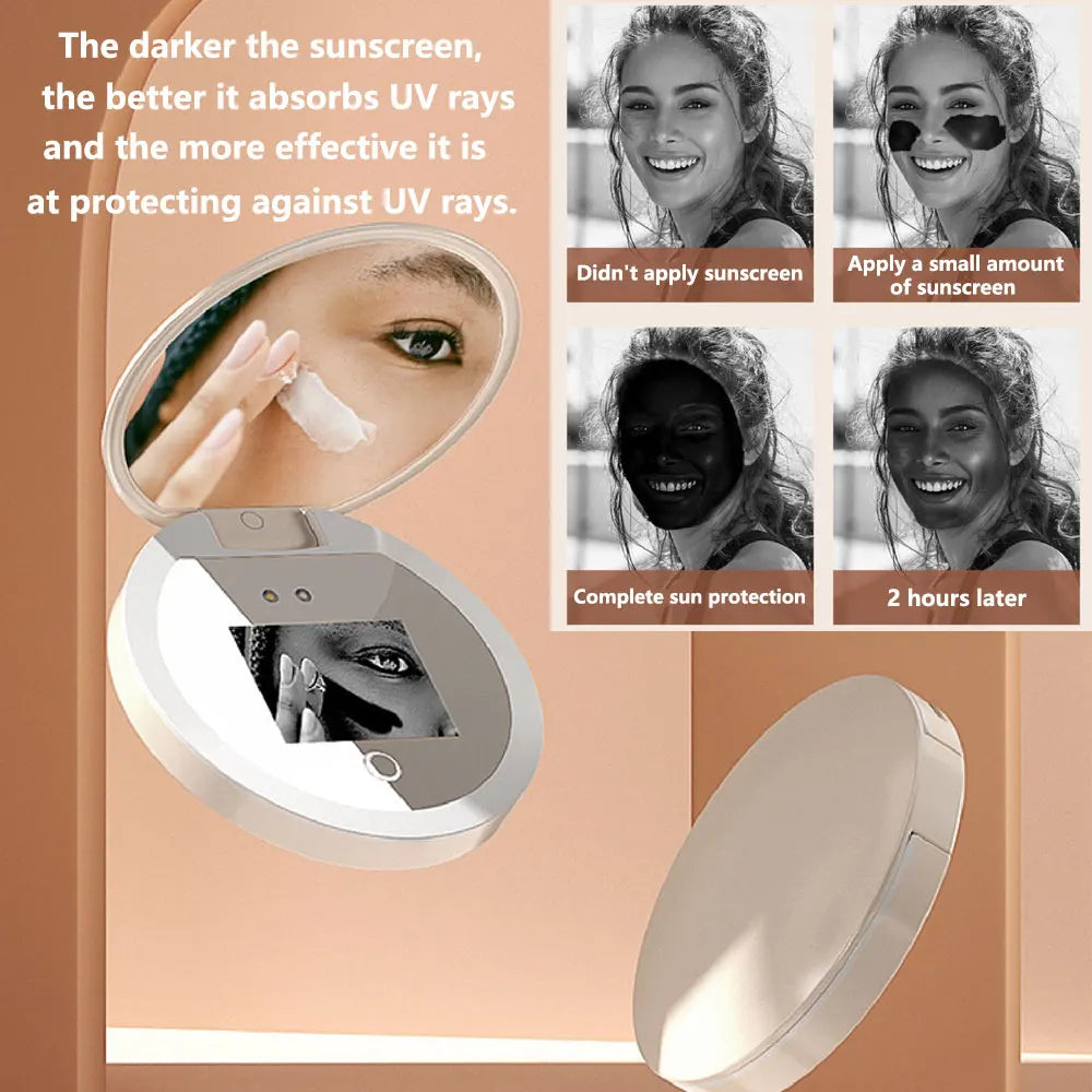 Uv Mirror Sunscreen Smart Makeup Mirror Testing Camera
