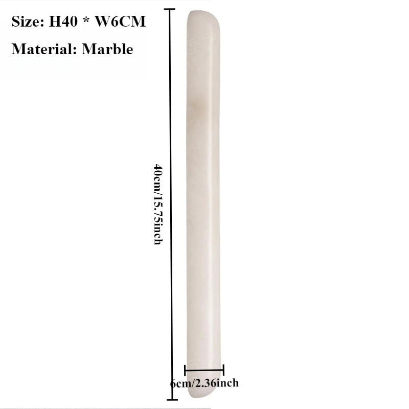 Simple Modern Bathroom Mirror Long Marble Wall Lamp