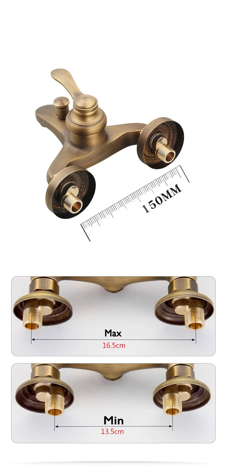 European Style Bathroom Shower Faucet Copper Brass Shower