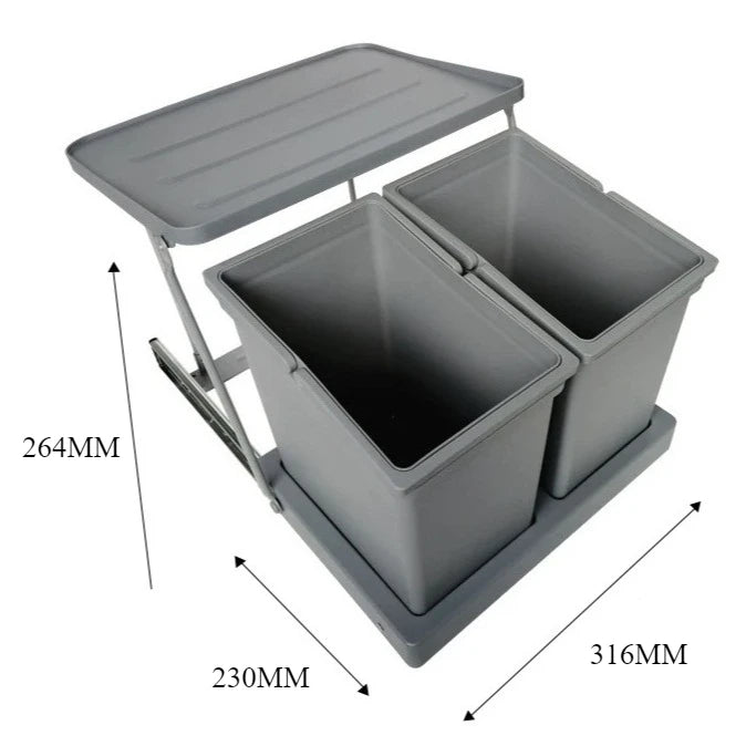 Sink Cabinet Door Connect Waste Bins Creative Waterproof