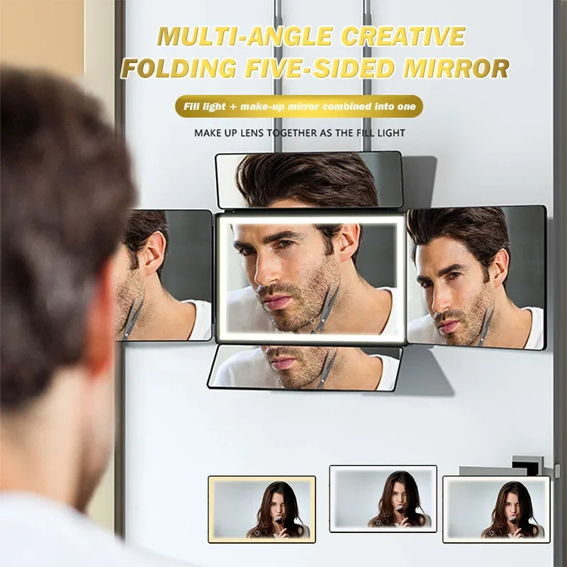 Way Mirror Self Hair Cutting 360 Mirror Braiding