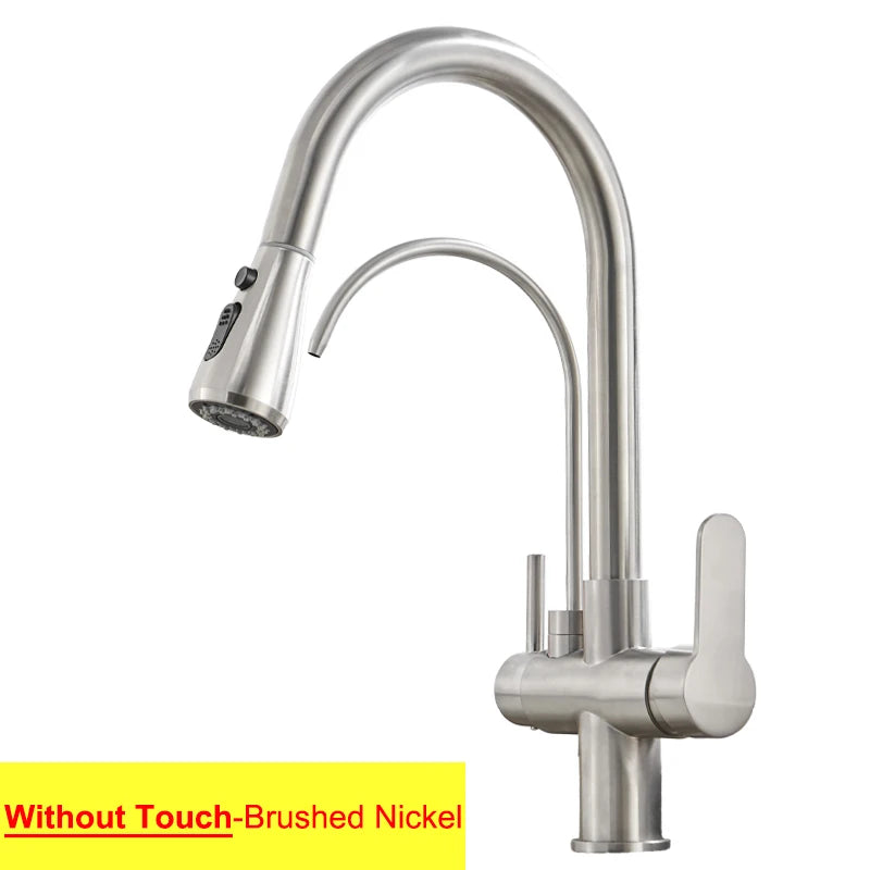 Feiyu Touch Filter Sink Faucet Pull Down Cold