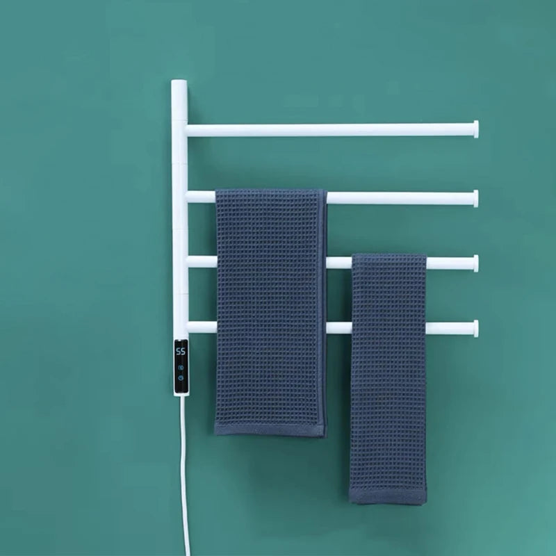 Bathroom Rose Gold Towel Warmer Touch Control Timing